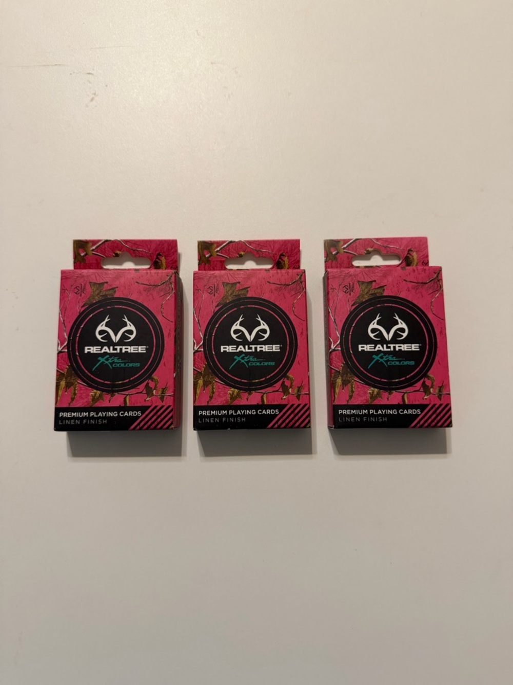 Realtree Pink Camo Playing Card Decks - Trio Pack